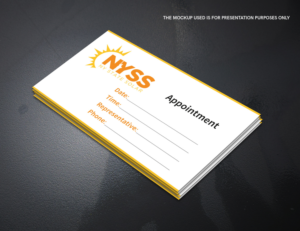Solar appointment reminder card | Flyer Design by henok mulugeta8