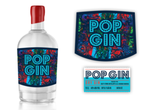 Zana Bottle Label Pop Spirit | Label Design by MilM
