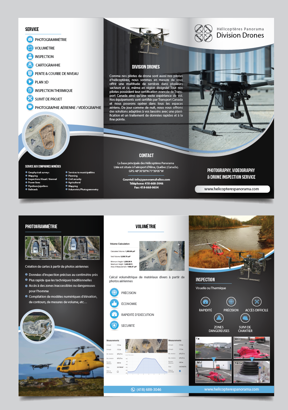 Flyer-Design von alex989 für PANORAMA HÉLICOPTÈRE | Design #23003709