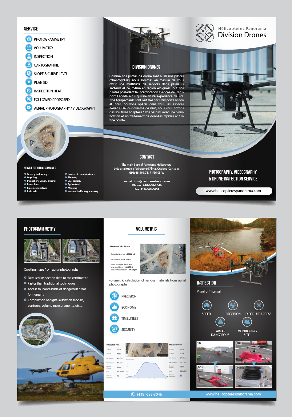 Flyer-Design von alex989 für PANORAMA HÉLICOPTÈRE | Design #23007362