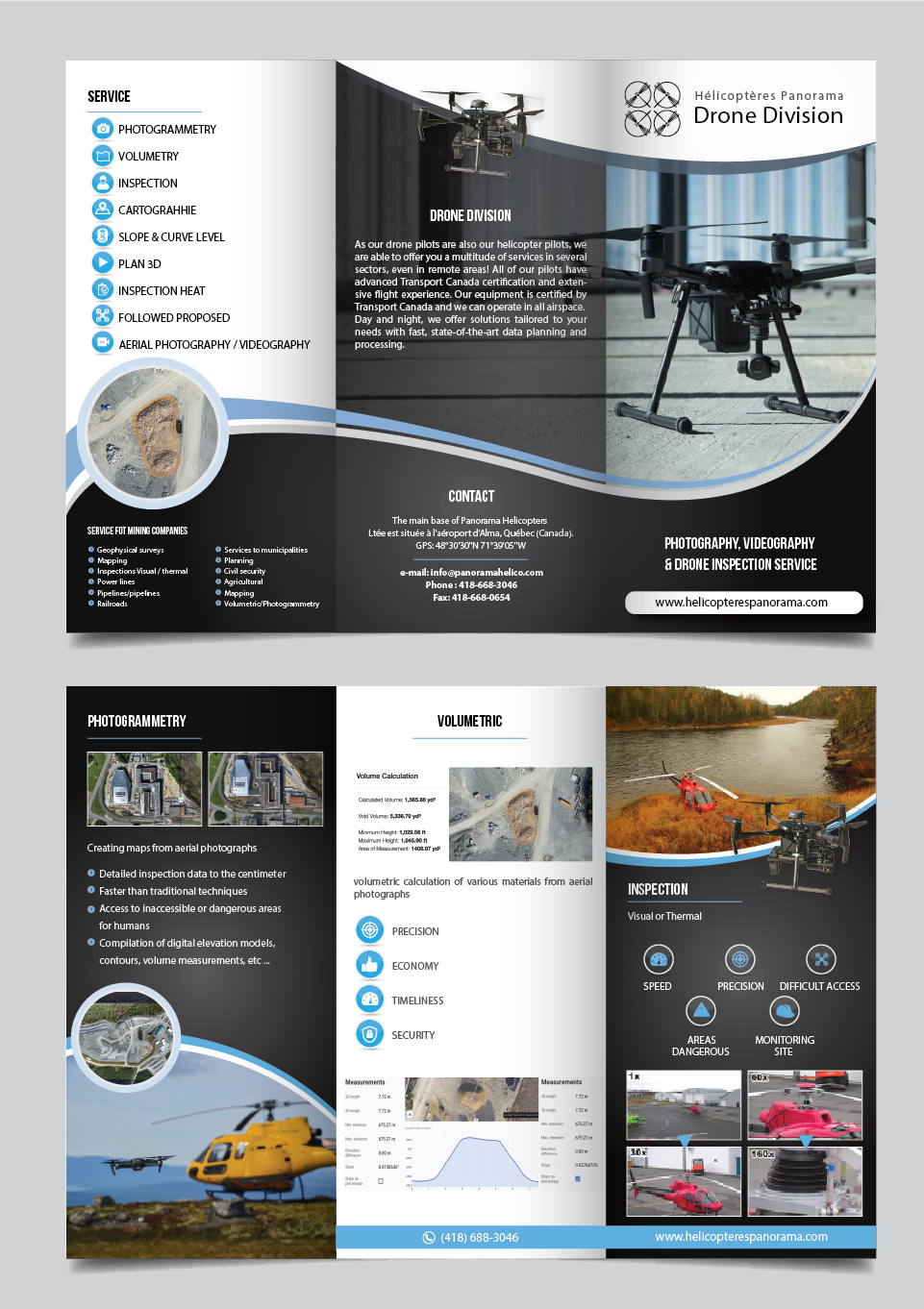 Design de Flyer par alex989 pour PANORAMA HÉLICOPTÈRE | Design #23019501