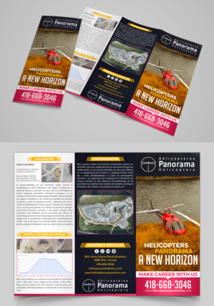Diseño de Flyer por SAI DESIGNS para PANORAMA HÉLICOPTÈRE | Diseño: #22989225