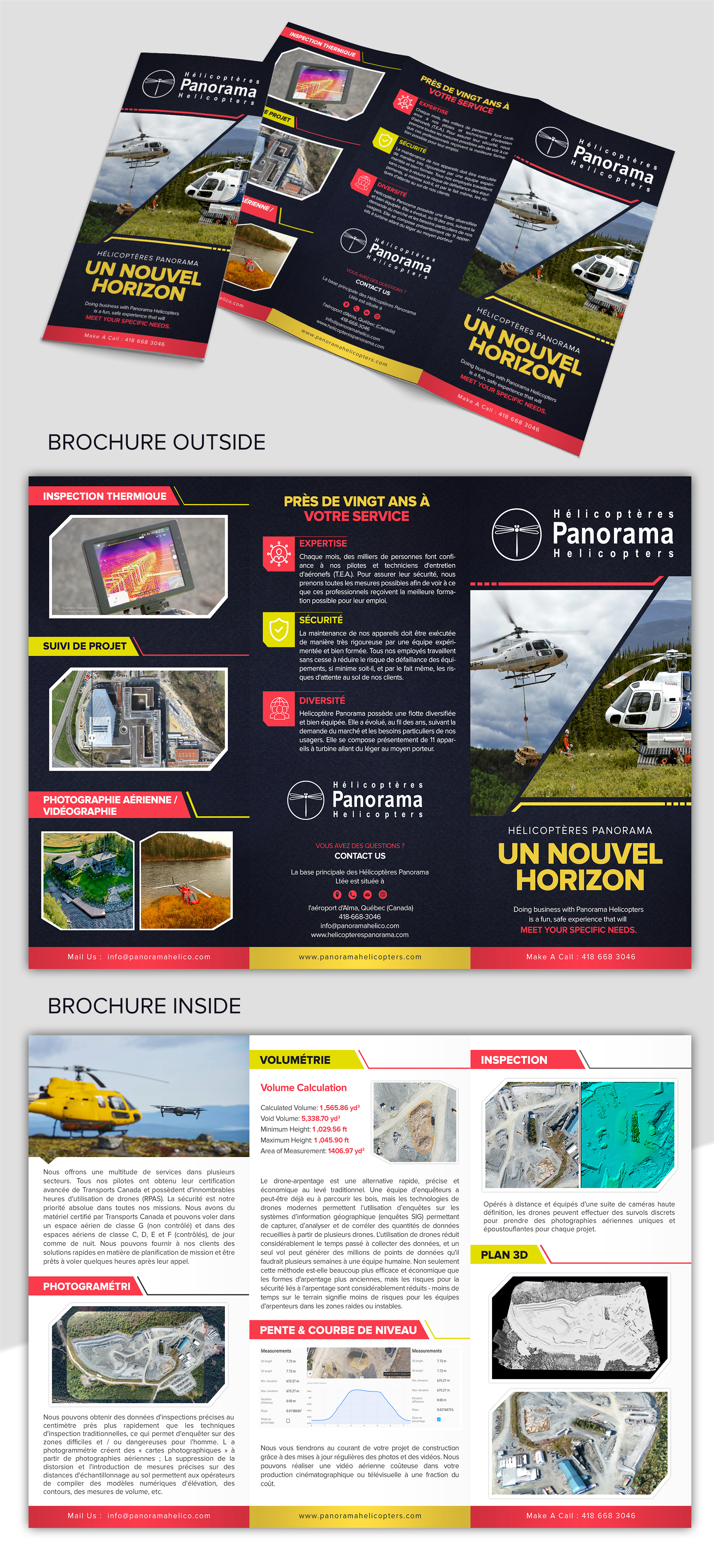 Flyer Design by SAI DESIGNS for PANORAMA HÉLICOPTÈRE | Design #22989229