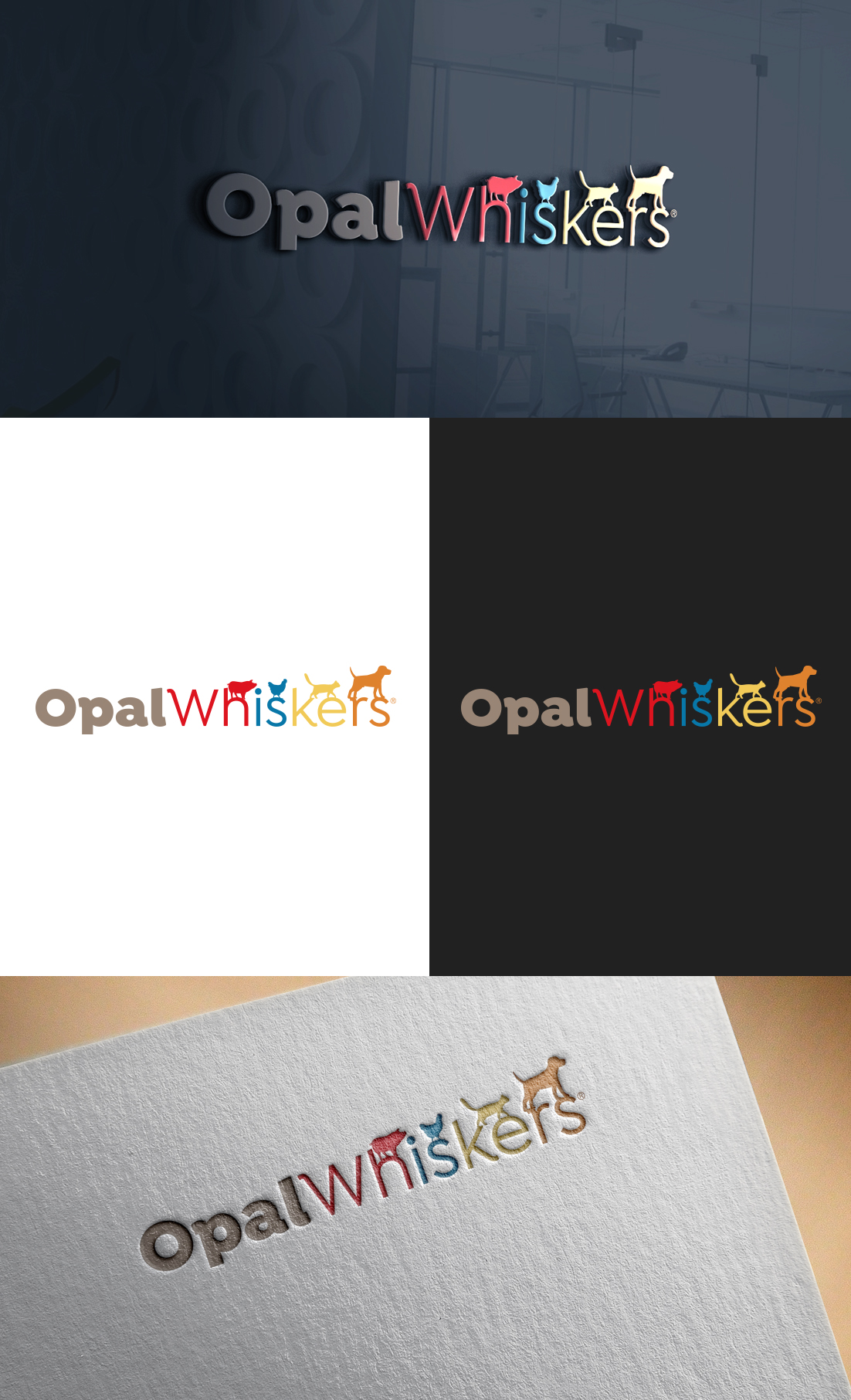 Logo Design by GLDesigns for Opal Whiskers | Design #22984878
