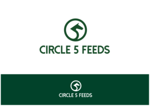 Circle 5 Feeds or illustrated circle 5 with feeds following. | Logo Design by Nigel B