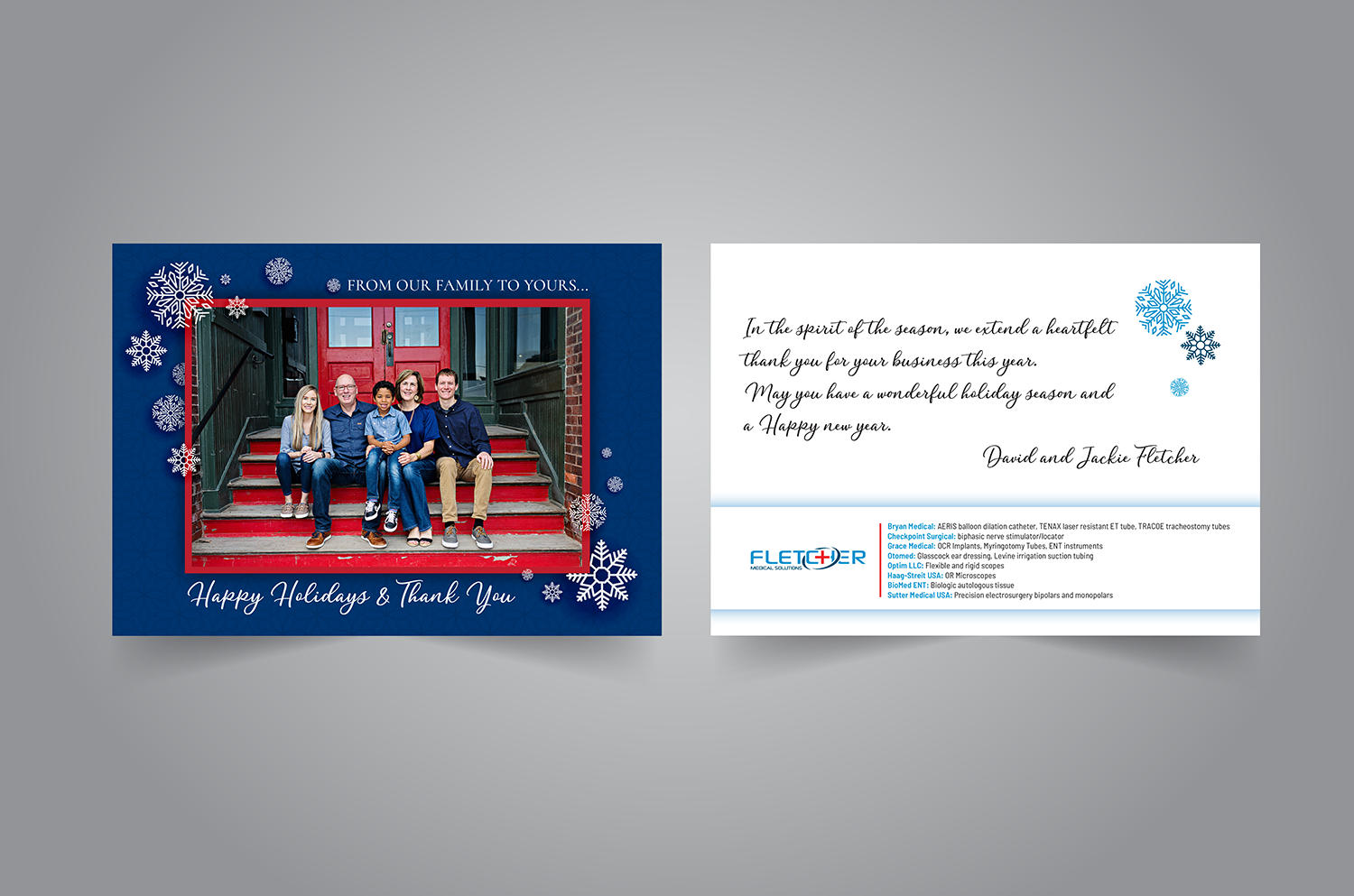 Design de Carte de Voeux par Pinky  pour Fletcher Medical Solutions | Design : #23003738