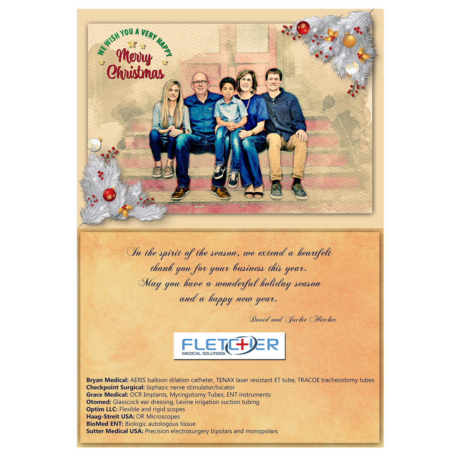 Greeting Card Design by Wally_F for Fletcher Medical Solutions | Design #23007407