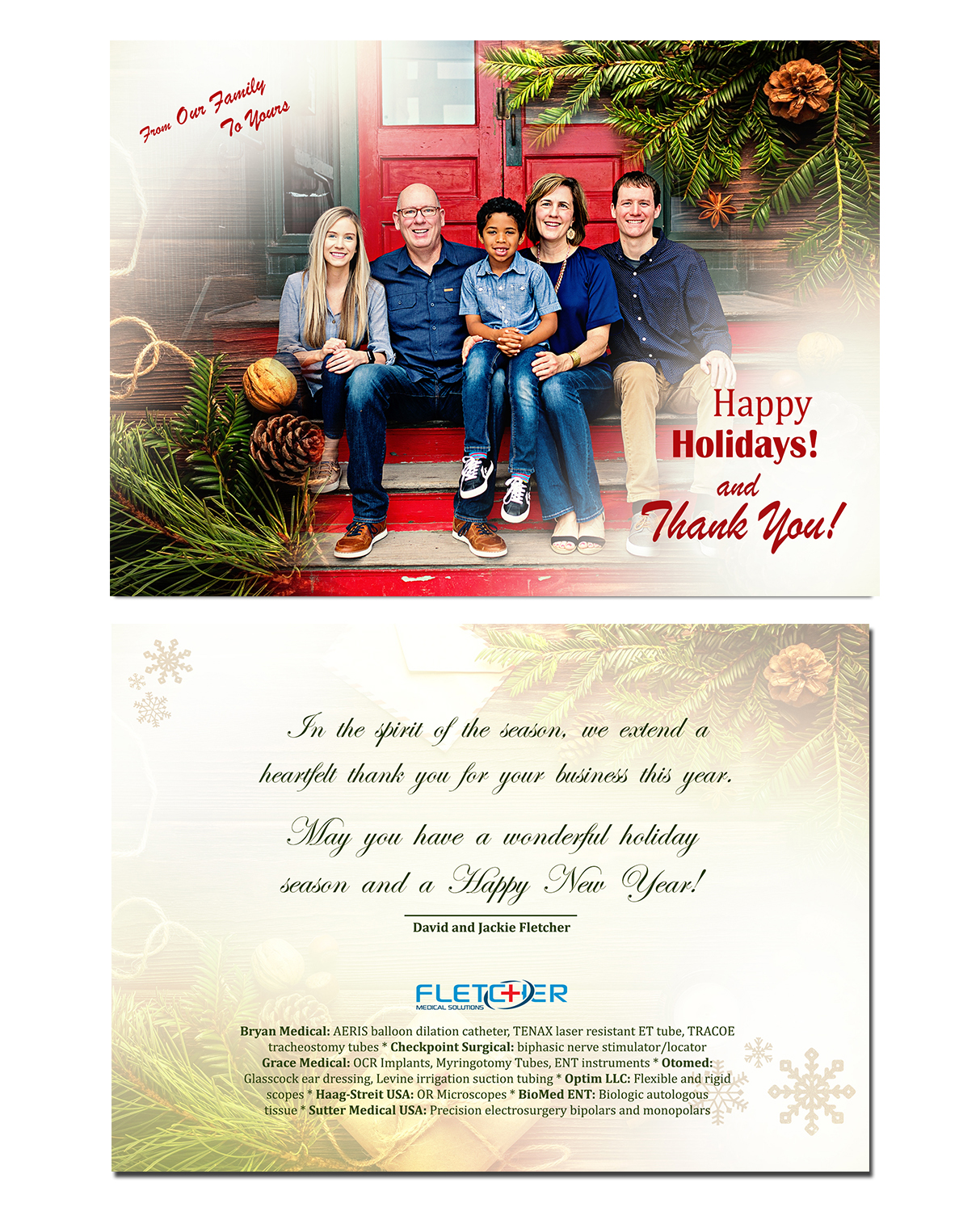 Greeting Card Design by Ann_RS - Anelia for Fletcher Medical Solutions | Design #23001551