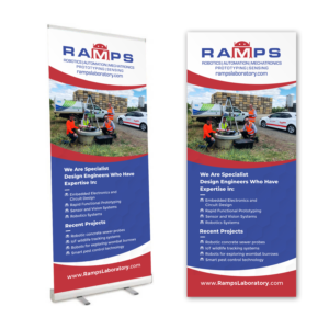 RAMPS Robotics Engineering Design Team - Pull Up Banner Design  | Messestand-Design von OwnDesign