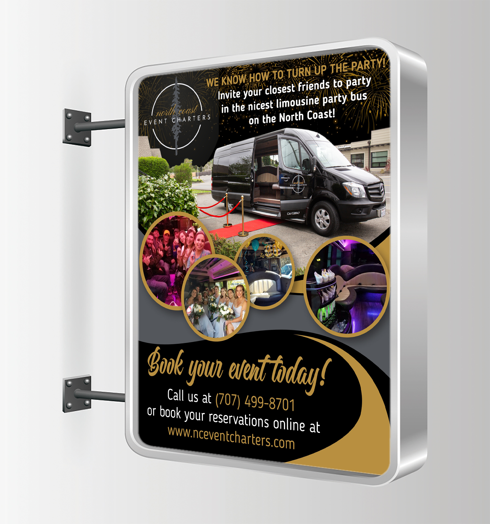 Print Design by Maestroto for North Coast Event Charters  | Design #22991485