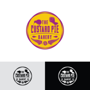 Two options - either 1)  'Custard Pie' or  2) 'The Custard Pie Bakery' | Logo-Design von Rii