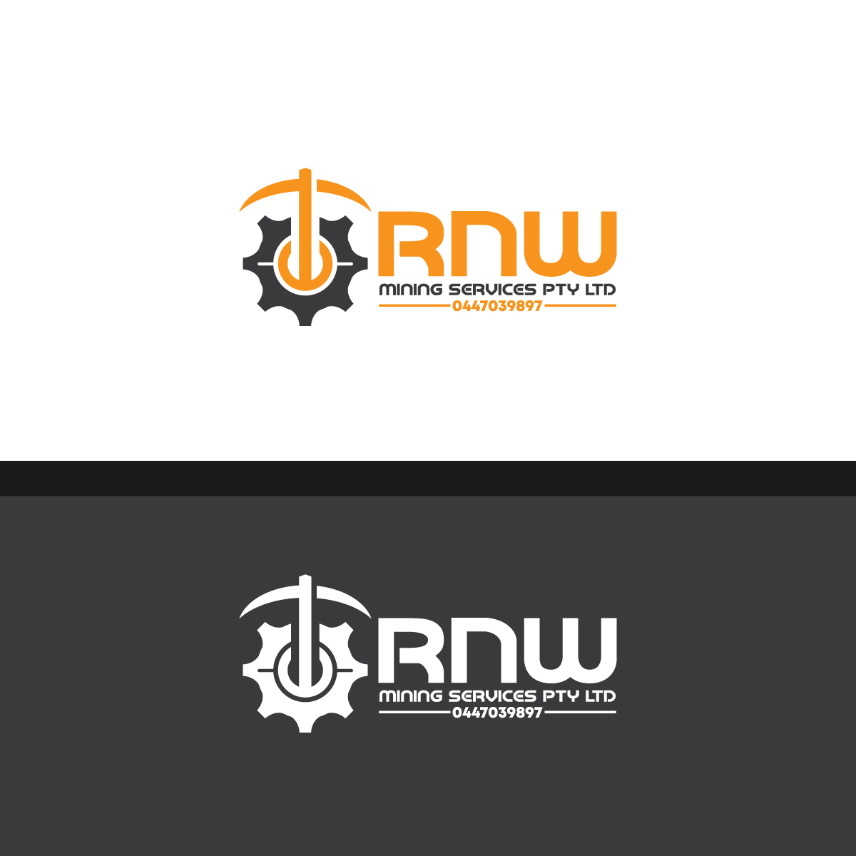 Logo Design by brand maker for RNW mining service Pty Ltd | Design #22998320