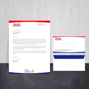 Letterhead Design by Creations Box 2015 for Lighting Maintenance Inc | Design: #22997554