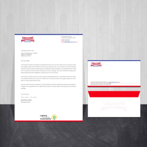 Letterhead Design by Creations Box 2015 for Lighting Maintenance Inc | Design: #22997555