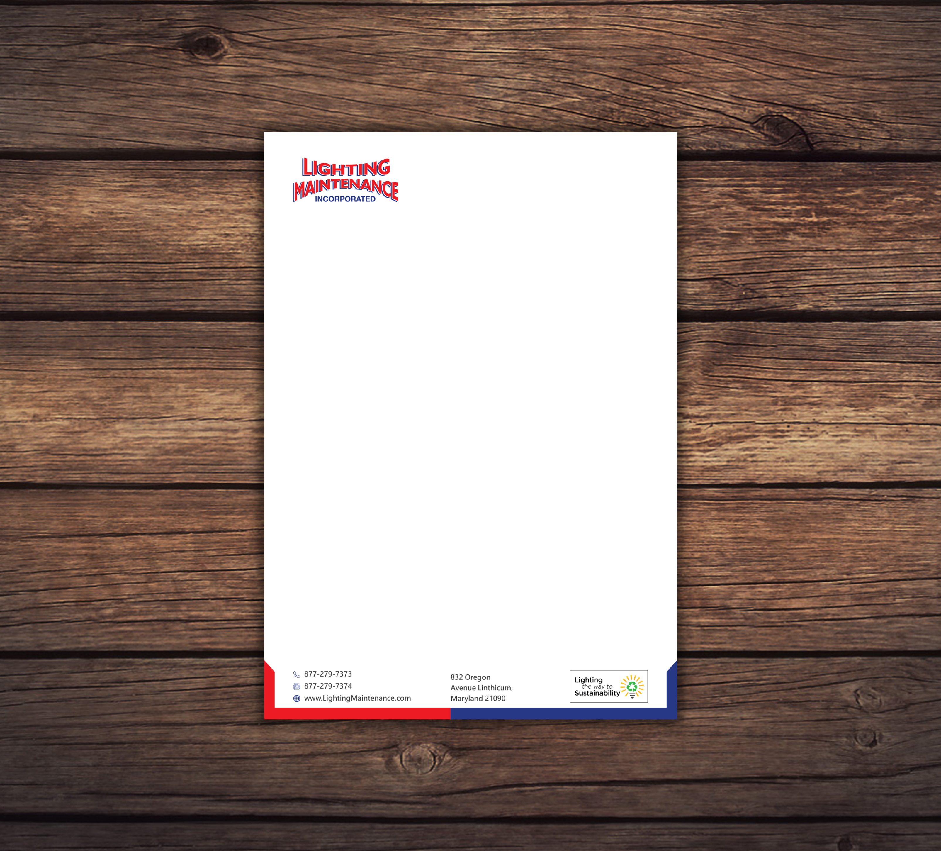 Letterhead Design by Uttom 2 for Lighting Maintenance Inc | Design #23011381