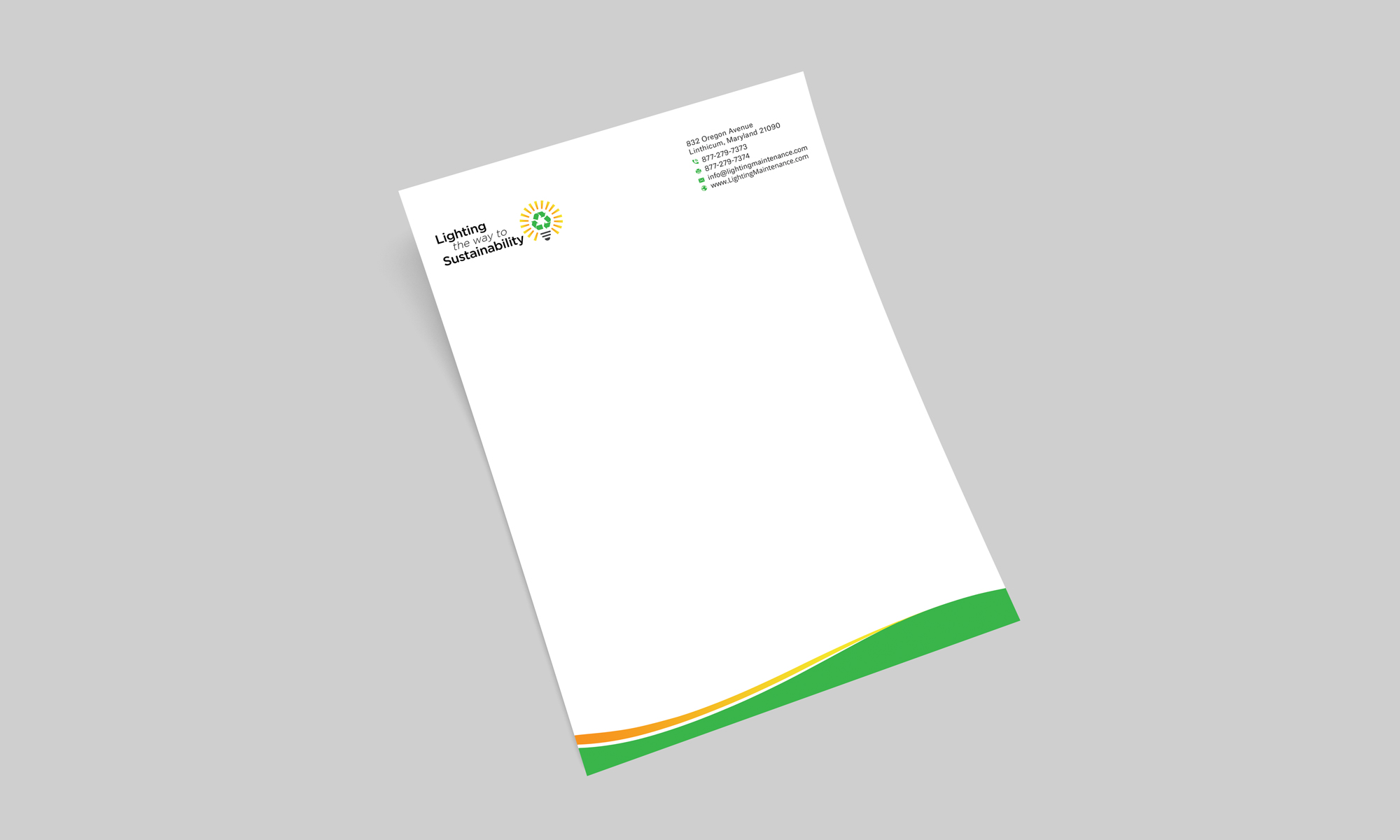 Letterhead Design by Krishno for Lighting Maintenance Inc | Design #22992303