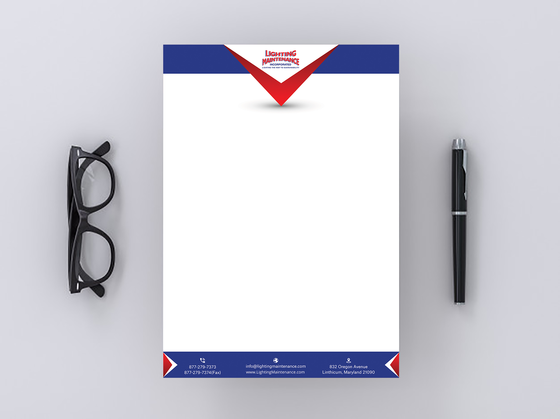 Letterhead Design by Krishno for Lighting Maintenance Inc | Design #22993044