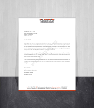 Letterhead Design by Creations Box 2015 for Flack's Painting & Waterproofing Inc. | Design: #22997424
