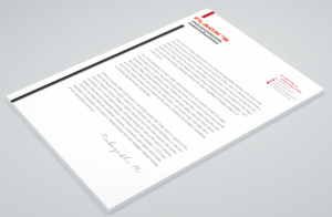 Letterhead Design by Petter Goms for Flack's Painting & Waterproofing Inc. | Design: #22995234