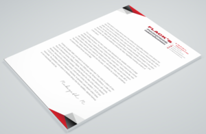 Letterhead Design by Petter Goms for Flack's Painting & Waterproofing Inc. | Design: #22995253