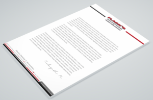 Letterhead Design by Petter Goms for Flack's Painting & Waterproofing Inc. | Design: #22995853
