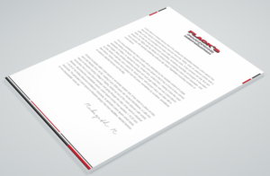 Letterhead Design by Petter Goms for Flack's Painting & Waterproofing Inc. | Design: #22995856