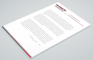 Letterhead Design by Petter Goms for Flack's Painting & Waterproofing Inc. | Design: #22995869