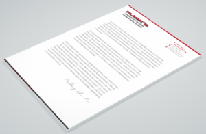 Letterhead Design by Petter Goms for Flack's Painting & Waterproofing Inc. | Design: #22995872