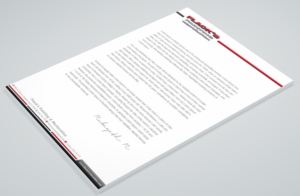 Letterhead Design by Petter Goms for Flack's Painting & Waterproofing Inc. | Design: #22995888