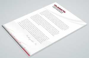 Letterhead Design by Petter Goms for Flack's Painting & Waterproofing Inc. | Design: #22996382