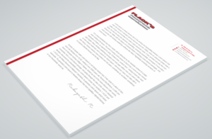 Letterhead Design by Petter Goms for Flack's Painting & Waterproofing Inc. | Design: #22996403