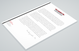 Letterhead Design by Petter Goms for Flack's Painting & Waterproofing Inc. | Design: #22996458