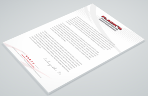 Letterhead Design by Petter Goms for Flack's Painting & Waterproofing Inc. | Design: #23001657