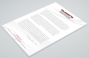 Letterhead Design by Petter Goms for Flack's Painting & Waterproofing Inc. | Design: #23004840
