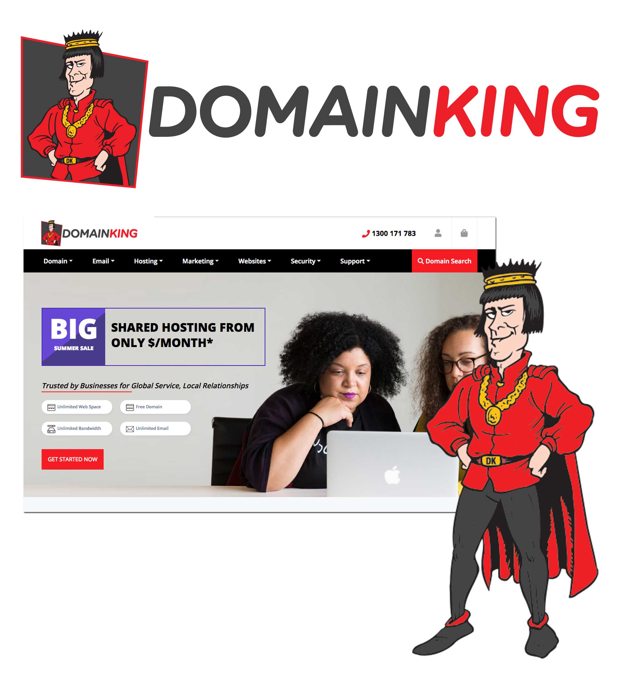Logo Design by Inkybrain for Domainking | Design #23041211