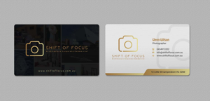 Business Card Design by INDIAN_Ashok for Shift of Focus  | Design: #22996830
