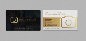 Business Card Design by INDIAN_Ashok for Shift of Focus  | Design: #22996831