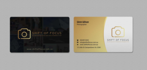 Business Card Design by INDIAN_Ashok for Shift of Focus  | Design: #22996834