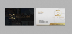 Business Card Design by INDIAN_Ashok for Shift of Focus  | Design: #22996836