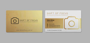 Business Card Design by INDIAN_Ashok for Shift of Focus  | Design: #22996837