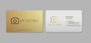 Business Card Design by INDIAN_Ashok for Shift of Focus  | Design: #22996848