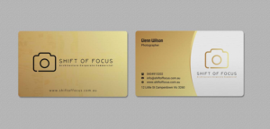 Business Card Design by INDIAN_Ashok for Shift of Focus  | Design: #22996851