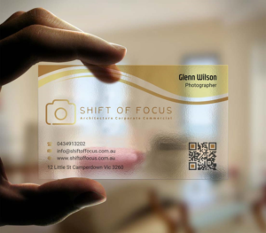 Business Card Design by INDIAN_Ashok for Shift of Focus  | Design: #22996854