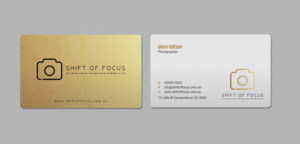 Business Card Design by INDIAN_Ashok for Shift of Focus  | Design: #22996855