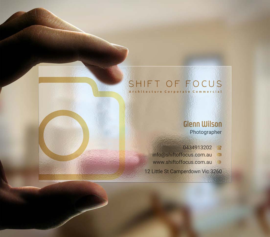 Business Card Design by INDIAN_Ashok for Shift of Focus  | Design #22996859