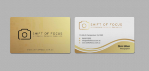 Business Card Design by INDIAN_Ashok for Shift of Focus  | Design: #22996860