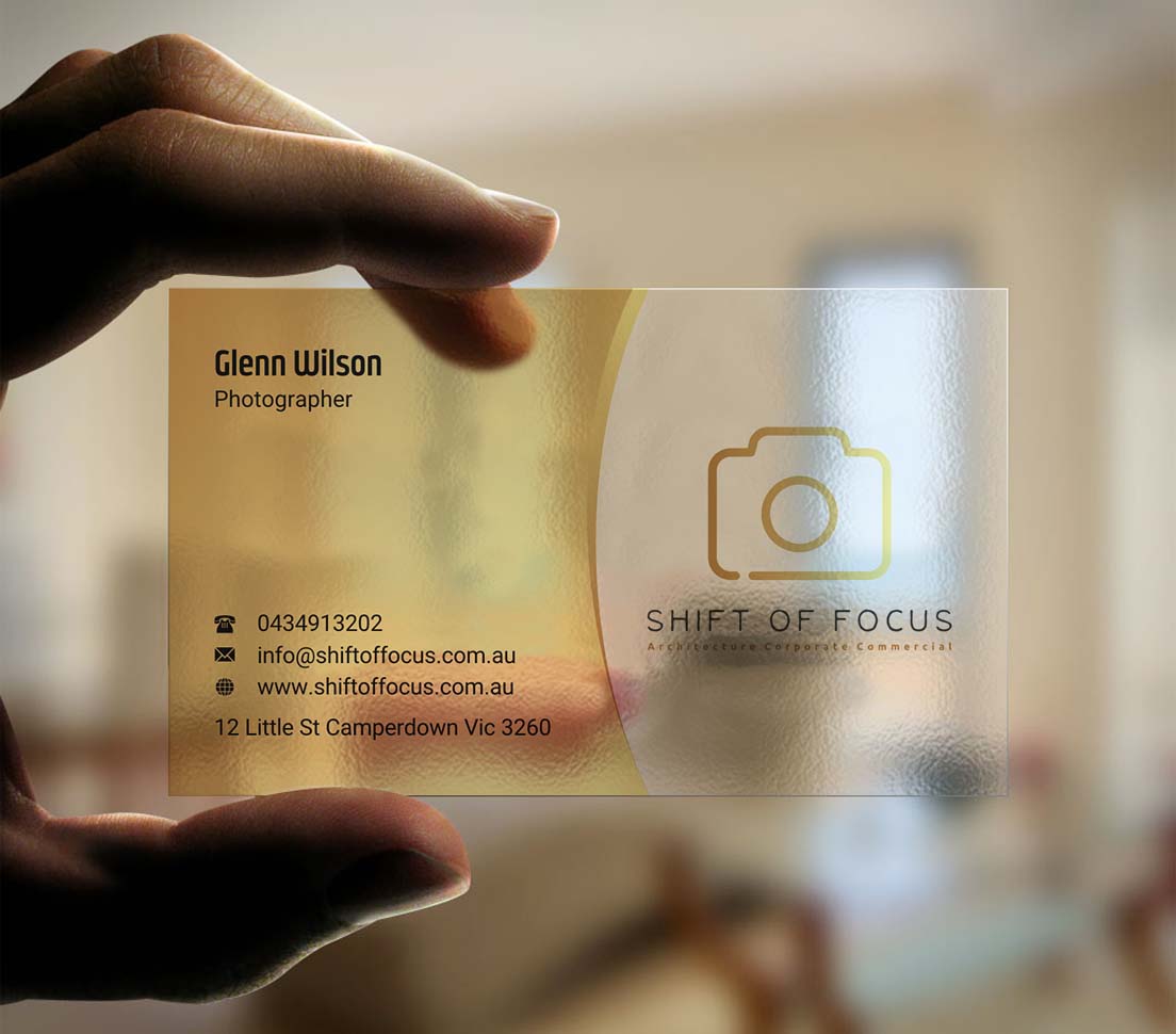 Diseño de Tarjeta de Presentación por INDIAN_Ashok para Shift of Focus  | Diseño #22996866