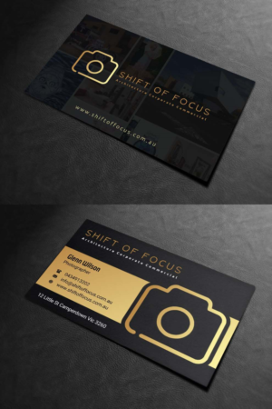Business Card Design by INDIAN_Ashok for Shift of Focus  | Design: #22996869