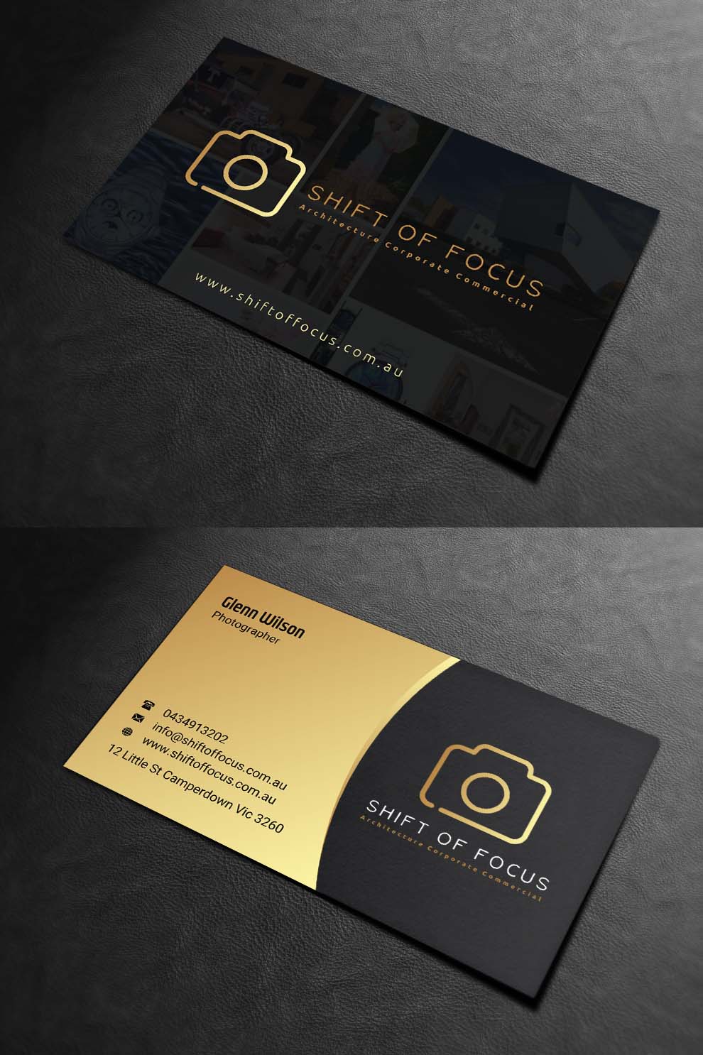 Visitenkarten-Design von INDIAN_Ashok für Shift of Focus  | Design #22996876