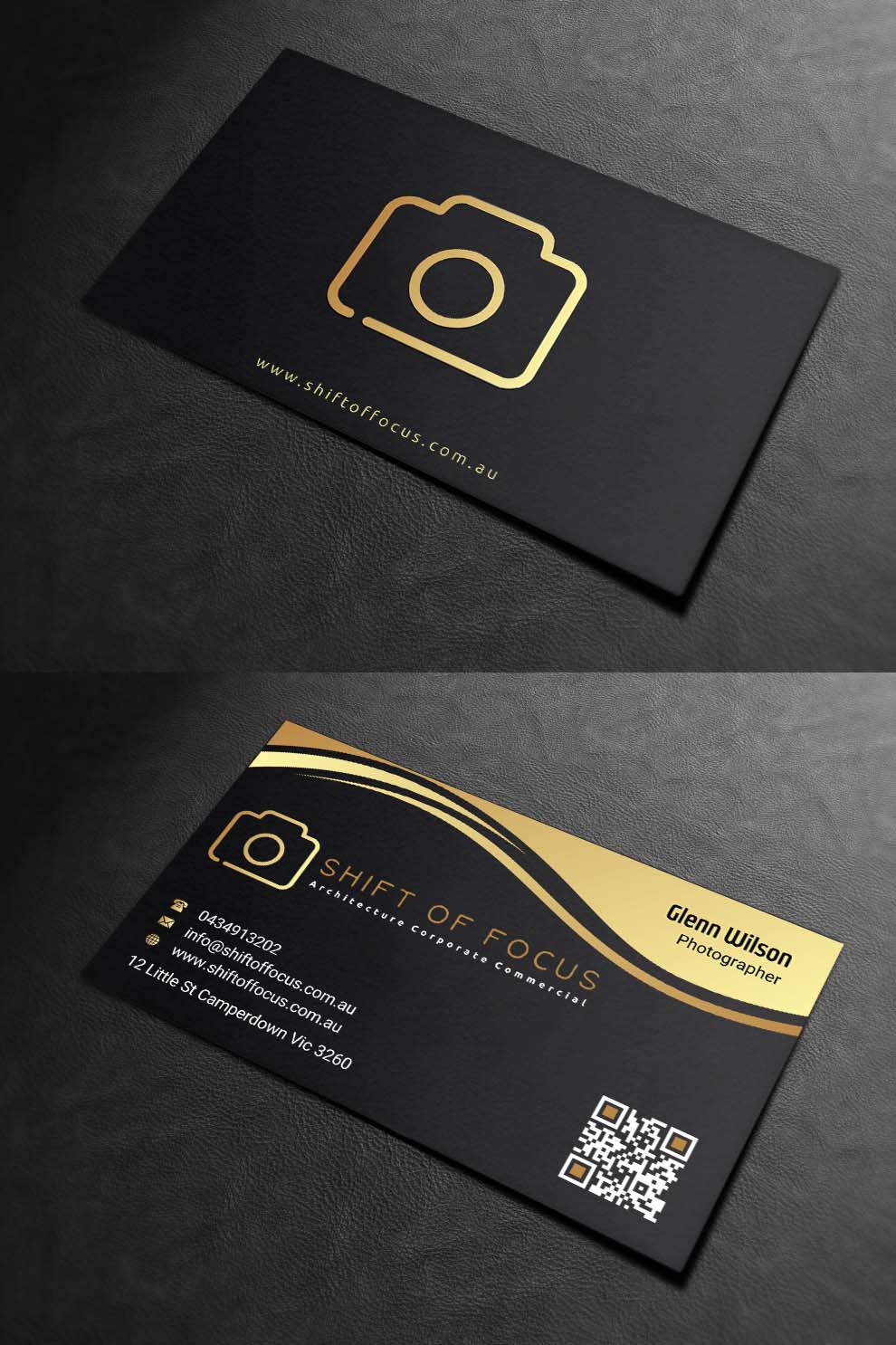 Business Card Design by INDIAN_Ashok for Shift of Focus  | Design #22996880